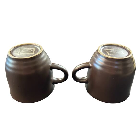 Noritake Folkstone Equator Service For 2 Beige 10 Piece Brown Two Tone Stoneware - Picture 10 of 12